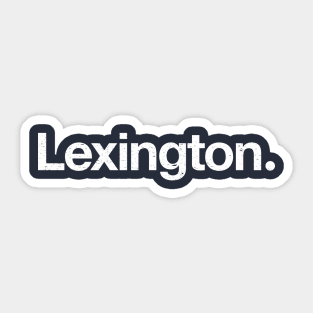 Lexington. Sticker